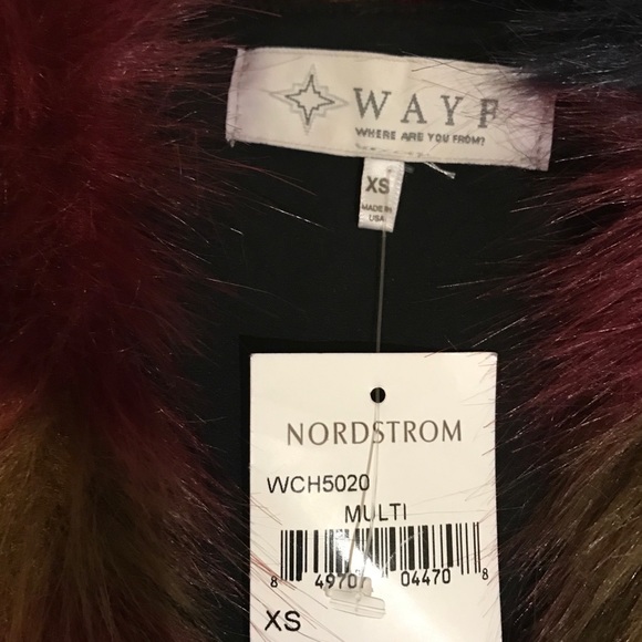 NWT WAYF Faux Fur Vest XS - Picture 4 of 7